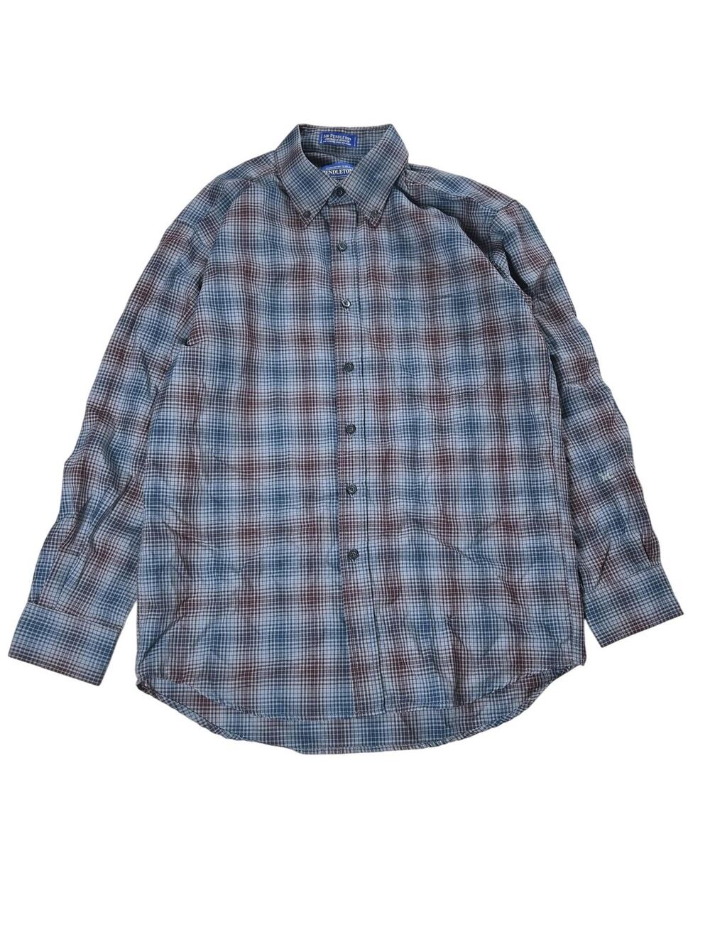 Pendleton Shirt Mens M Multicolor Wool Plaid Button Down Long Sleeve Casual